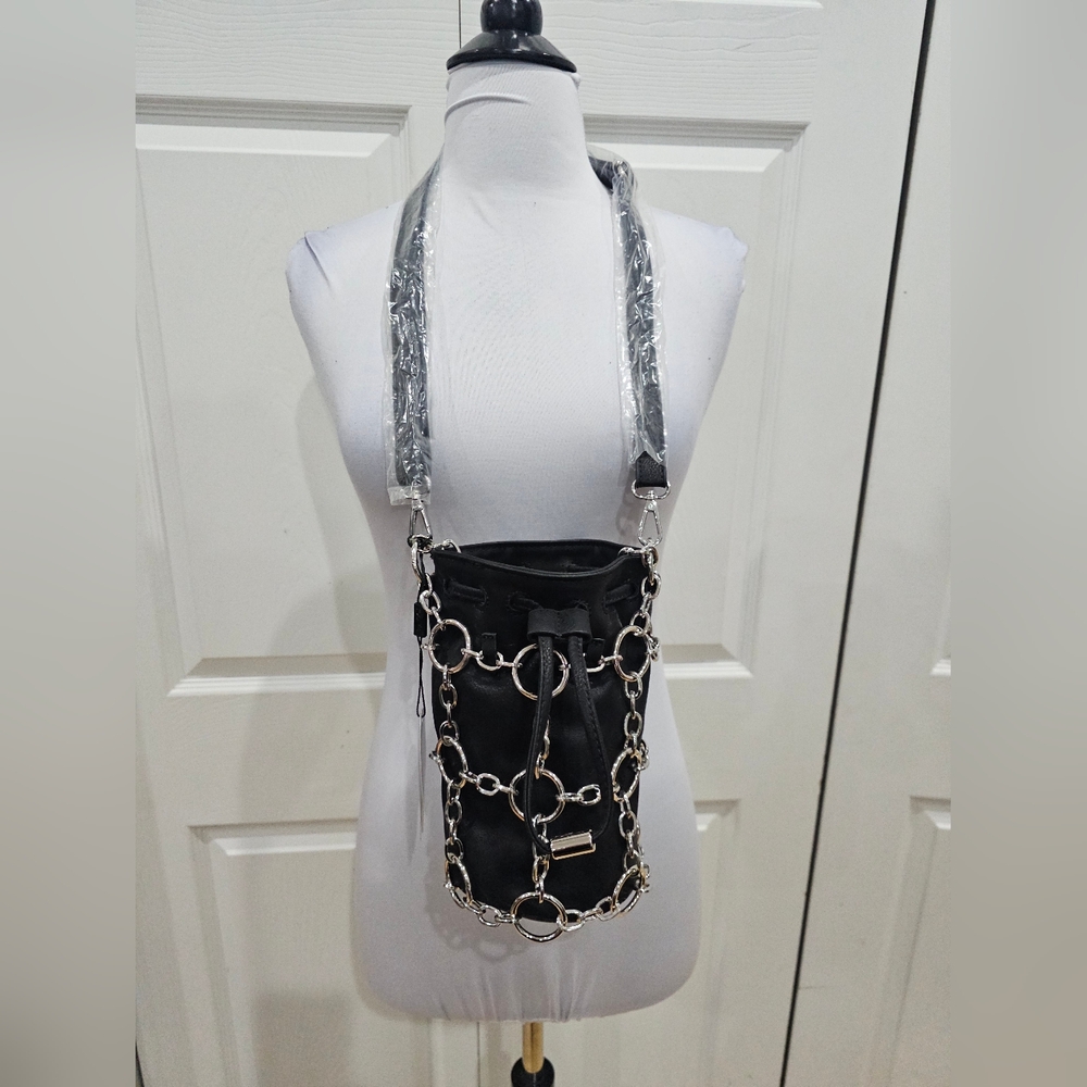 Dolls Kill Poster Grl Check Yourself Bucket Black O Ring Bag Crossbody Purse - Picture 14 of 14